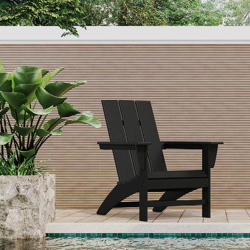 Slate Grey Modern Adirondack Chair